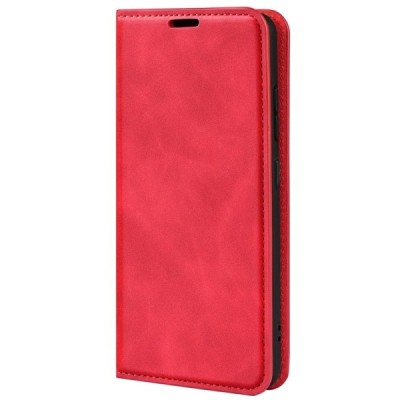 Xiaomi Poco X4 Pro „Split“ raudonas odinis atverčiamas dėklas - knygutė | Priedai.lt