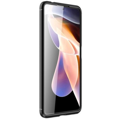 Xiaomi Poco X4 Pro „Carbon“ kieto silikono TPU juodas dėklas - nugarėlė | Priedai.lt