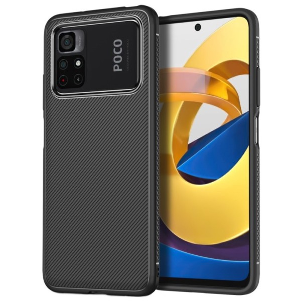 „Jazz“ kieto silikono (TPU) dėklas - juodas (Poco X4 Pro)