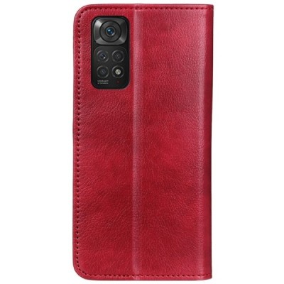 Xiaomi Redmi Note 11 4G Solīds sērijas bordo atvērams maciņš, maks | Vacins.lv