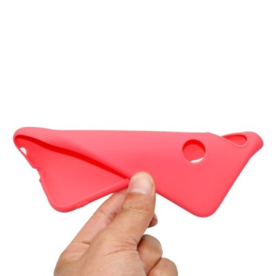 Huawei P20 Lite (Nova 3e) kieto silikono (TPU) dėklas raudonas - nugarėlė | Priedai.lt