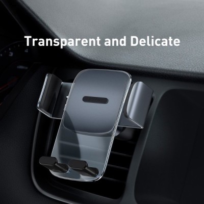 „Baseus“ Easy Control Clamp automašīnas melns telefona turētājs (restēm) | Vacins.lv