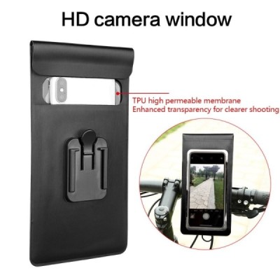 Handlebar juodas vandeniui atsparus dviračio dėklas - įmautė (XL+) | Priedai.LT