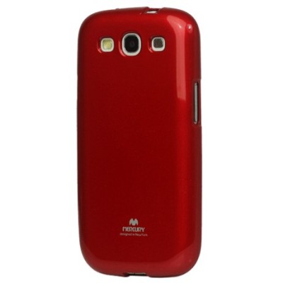 Samsung Galaxy S3 i9300 Mercury raudonas kieto silikono tpu dėklas - nugarėlė / Priedai.lt