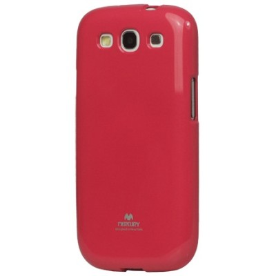 Samsung Galaxy S3 i9300 Mercury tamsiai rožinis kieto silikono tpu dėklas - nugarėlė / Priedai.lt