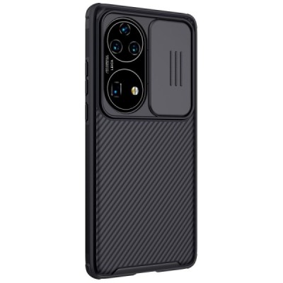 Huawei P50 Pro „Nillkin“ CamShield juodas dėklas, nugarėlė su kameros apsauga | Priedai.lt