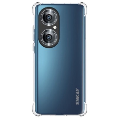 Huawei P50 Pro Enkay pastiprinātas aizsardzības cieta silikona (TPU) dzidrs vāciņš | Vacins.lv