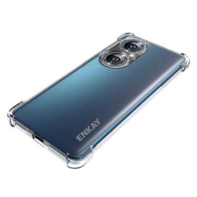 Huawei P50 Pro Enkay pastiprinātas aizsardzības cieta silikona (TPU) dzidrs vāciņš | Vacins.lv