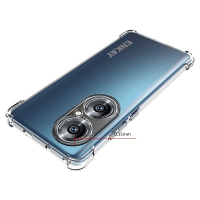 Huawei P50 Pro Enkay pastiprinātas aizsardzības cieta silikona (TPU) dzidrs vāciņš | Vacins.lv