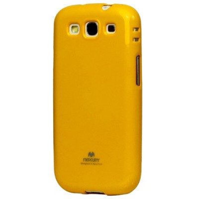 Samsung Galaxy S3 i9300 Mercury geltonas kieto silikono tpu dėklas - nugarėlė / Priedai.lt