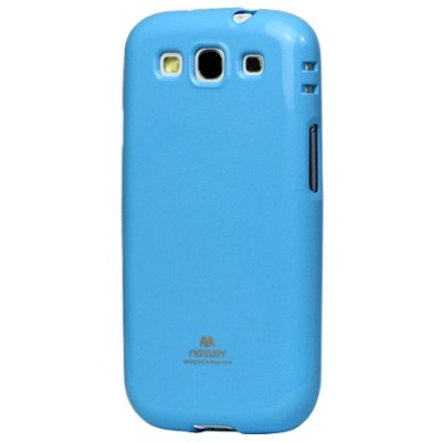 Samsung Galaxy S3 i9300 Mercury šviesiai mėlynas kieto silikono tpu dėklas - nugarėlė / Priedai.lt