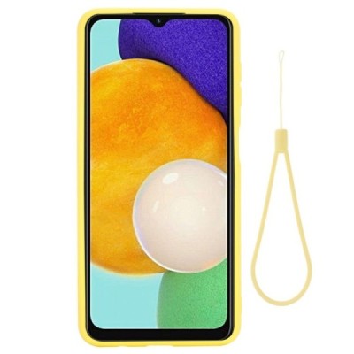 Samsung Galaxy A13 5G (A04s) „Shell“ cieta silikona (TPU) dzeltens apvalks | vacins.lv