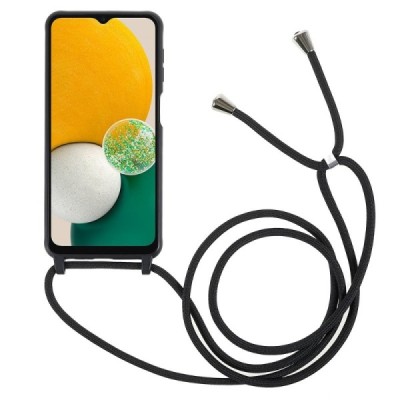 Samsung Galaxy A13 5G (4G) Strap cieta silikona (TPU) melns apvalks | vacins.lv