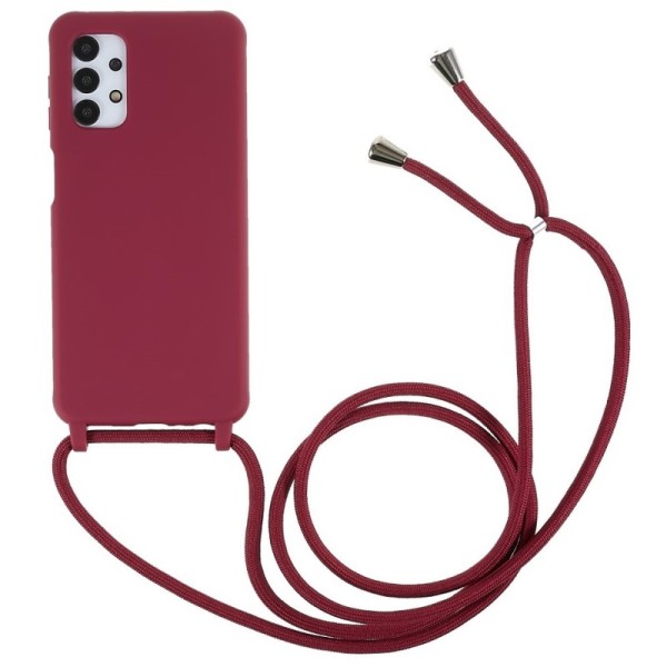 „Strap“ cieta silikona (TPU) apvalks - bordo (Galaxy A13 4G / A13 5G / A04s)