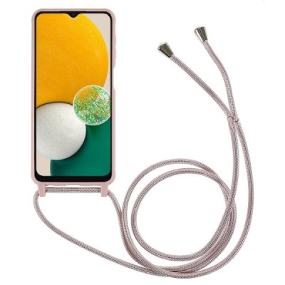 Samsung Galaxy A13 5G (4G) Strap kieto silikono TPU rožinis dėklas - nugarėlė | Priedai.lt