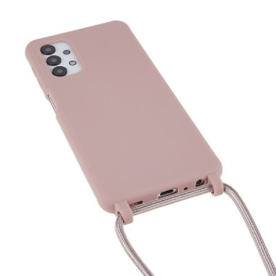 Samsung Galaxy A13 5G (4G) Strap kieto silikono TPU rožinis dėklas - nugarėlė | Priedai.lt