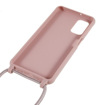 Samsung Galaxy A13 5G (4G) Strap kieto silikono TPU rožinis dėklas - nugarėlė | Priedai.lt