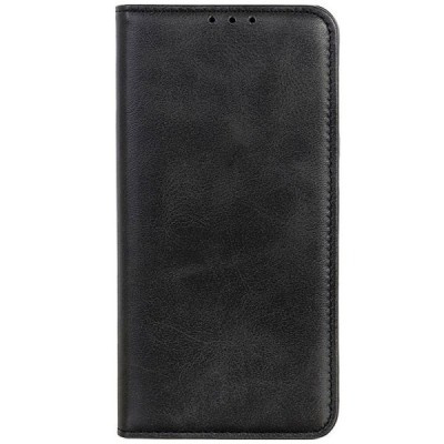 Samsung Galaxy A13 5G (A04s) „Split“ juodas odinis atverčiamas dėklas - knygutė | Priedai.lt