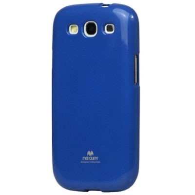 Samsung Galaxy S3 i9300 Mercury tamsiai mėlynas kieto silikono tpu dėklas - nugarėlė / Priedai.lt