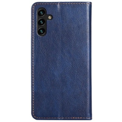 Solīds Samsung Galaxy A13 5G (A04s) zils ādas atvērams maciņš | Vacins.lv