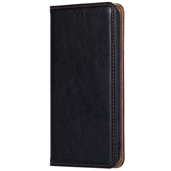 Solīds atvērams maciņš - melns (Galaxy A53)