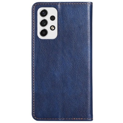 Samsung Galaxy A53 5G (SM-A536B) Solīds zils ādas atvērams maciņš | Vacins.lv