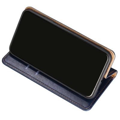 Samsung Galaxy A53 5G (SM-A536B) Solīds zils ādas atvērams maciņš | Vacins.lv