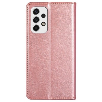 Samsung Galaxy A53 5G (SM-A536B) Solīds rozs ādas atvērams maciņš | Vacins.lv