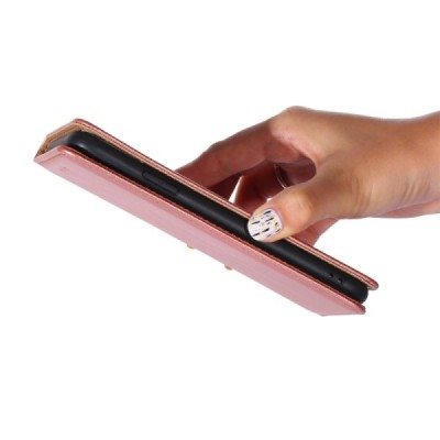 Samsung Galaxy A53 5G (SM-A536B) Solīds rozs ādas atvērams maciņš | Vacins.lv