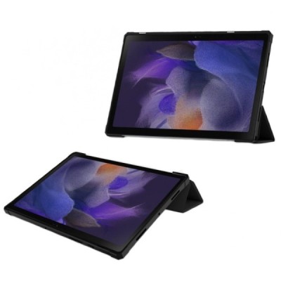 Samsung Galaxy Tab A8 10.5 2021 (X200, X205) „Deluxe“ atvēramais melns maciņš | Vacins.lv