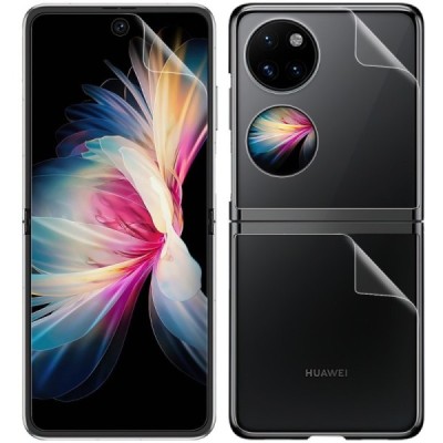 Huawei P50 Pocket aizsargplēves ekrānam un aizmugurējai daļai - dzidras | Vacins.lv