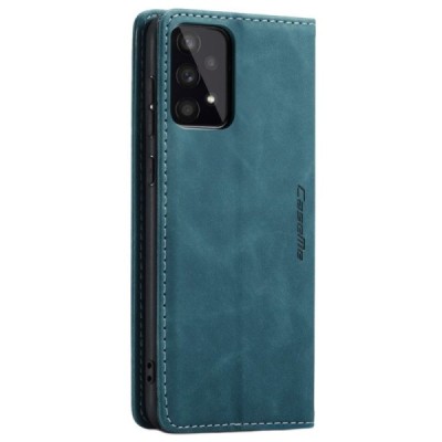 Samsung Galaxy A53 5G (SM-A536B) CaseMe Retro solīds atvēramais ādas zaļš maciņš - maks | Vacins.lv