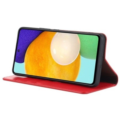 „Deluxe“ Samsung Galaxy A53 5G (SM-A536B) sarkans ādas atvērams maciņš | Vacins.lv