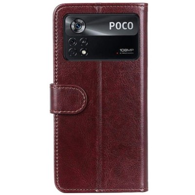 Xiaomi Poco X4 Pro sērijas brūns atvērams maciņš, maks | Vacins.lv