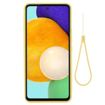 Samsung Galaxy A53 5G (SM-A536B) „Shell“ cieta silikona (TPU) dzeltens apvalks | vacins.lv