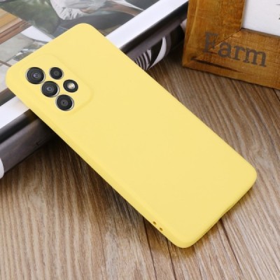 Samsung Galaxy A53 5G (SM-A536B) „Shell“ cieta silikona (TPU) dzeltens apvalks | vacins.lv