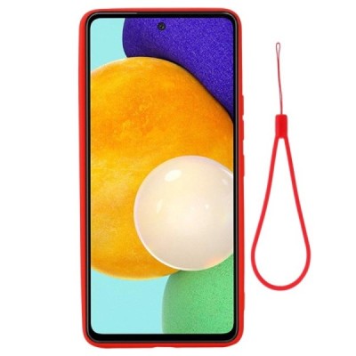 Samsung Galaxy A53 5G (SM-A536B) „Shell“ cieta silikona (TPU) sarkans apvalks | vacins.lv