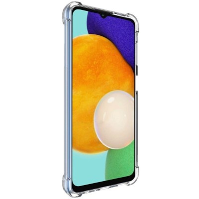 Samsung Galaxy A13 5G (A04s) Imak pastiprinātas aizsardzības cieta silikona (TPU) dzidrs vāciņš + ekrāna aizsargplēve | Vacins.l