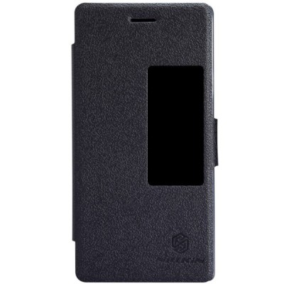 Huawei Ascend P7 juodas odinis atverčiamas Nillkin Fresh dėklas / Priedai.lt