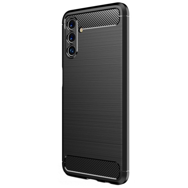 „Carbon“ kieto silikono (TPU) dėklas - juodas (Galaxy A13 5G / A04s)