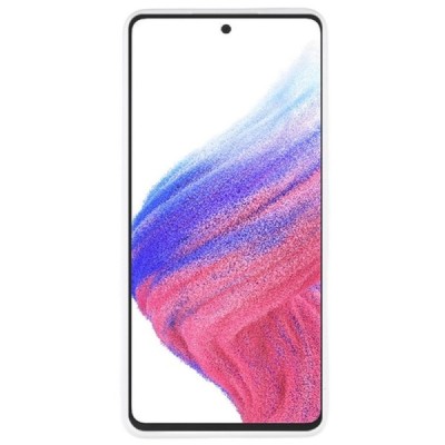 Samsung Galaxy A53 5G (SM-A536B) cieta silikona (TPU) apvalks - balts | vacins.lv