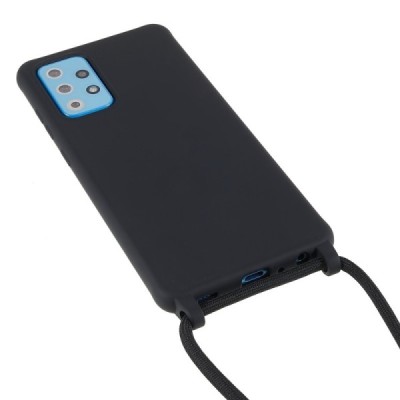 Samsung Galaxy A53 5G (SM-A536B) Strap cieta silikona (TPU) melns apvalks | vacins.lv