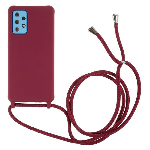 „Strap“ cieta silikona (TPU) apvalks - bordo (Galaxy A53)