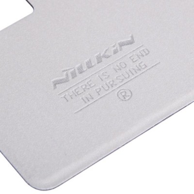 Huawei Ascend P7 baltas odinis atverčiamas Nillkin Fresh dėklas / Priedai.lt