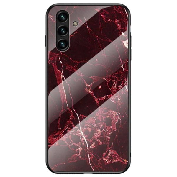 „Marble“ cieta silikona (TPU) apvalks - sarkans (Galaxy A13 5G / A04s)
