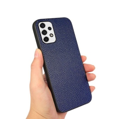 „Deluxe Leather“ Samsung Galaxy A53 5G (SM-A536B) mėlynas odinis dėklas | Priedai.lt