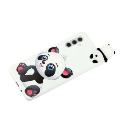 Samsung Galaxy A13 5G „Squezy“ Panda kieto silikono TPU juodas dėklas - nugarėlė | Priedai.lt