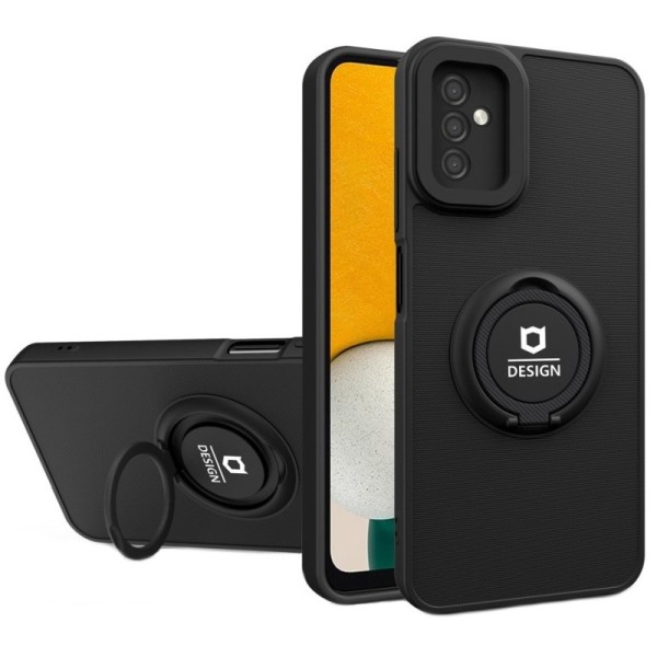 „Design“ Kickstand (TPU) dėklas - juodas (Galaxy A13 5G / A04s)