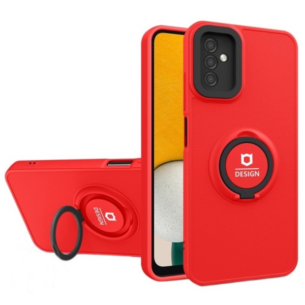 „Design“ Kickstand (TPU) dėklas - raudonas (Galaxy A13 5G / A04s)