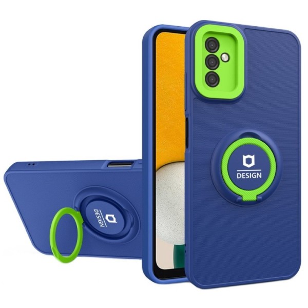 „Design“ Kickstand (TPU) dėklas - mėlynas (Galaxy A13 5G / A04s)